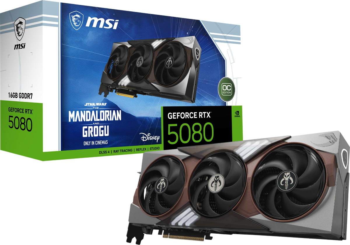 Видеокарта MSI GeForce RTX 5080 16G The Mandalorian and Grogu Edition OC (912-V531-687)